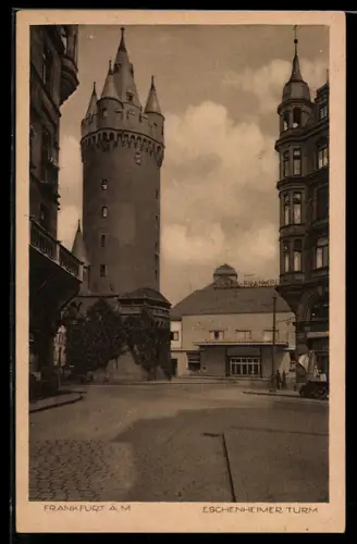 AK Frankfurt a. M., Eschenheimer Turm