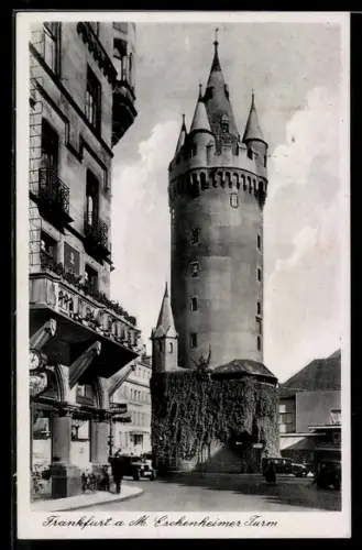 AK Frankfurt a. M., Eschenheimer Turm, Seitenansicht