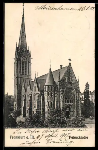 AK Frankfurt a. M., Die Peterskirche