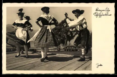 AK Bayerischer Schuhplattler auf der Tanzdiele
