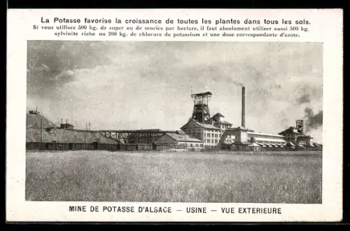 AK Wittenheim, Mine de Potasse d`Alsace, Usine, vue extérieure