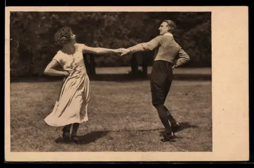 AK Neue Märkische Tänze, tanzendes Paar