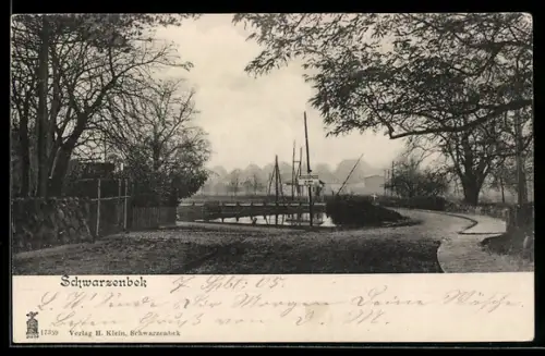 AK Schwarzenbek, Ortspartie mit See