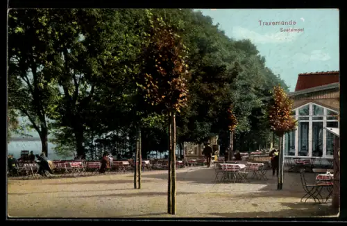 AK Travemünde, Partie am Restaurant Seetempel