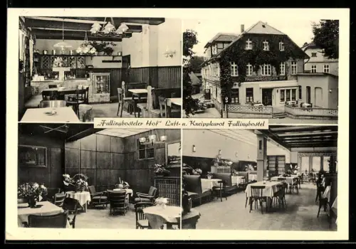 AK Fallingbostel, Hotel Fallingbosteler Hof, Bes. W. Schöning, Aussen- und Innenansichten