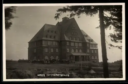Foto-AK Oberwiesenthal i. Sa., Hieke`s Unterkunftshaus am Fichtelberg