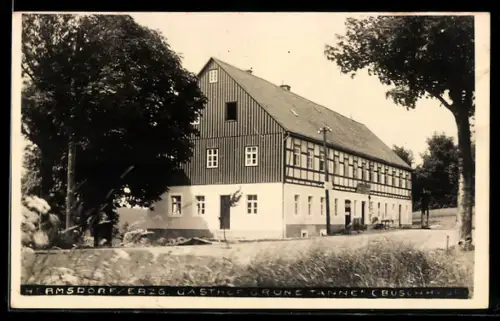 AK Hermsdorf / Erzgebirge, Gasthaus Grüne Tanne