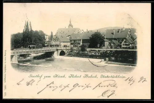 AK Untertürkheim, Gasthof zum Hirsch, Robert Bubeck