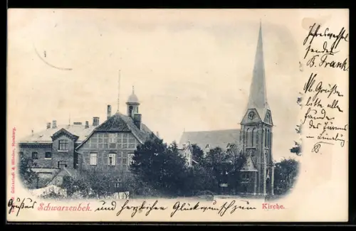 AK Schwarzenbek, Blick auf die Kirche