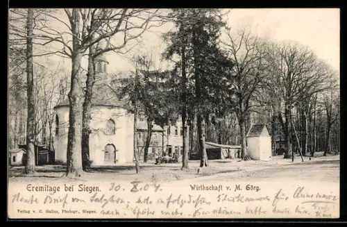 AK Siegen, Eremitage, Wirtschaft v. M. Görg