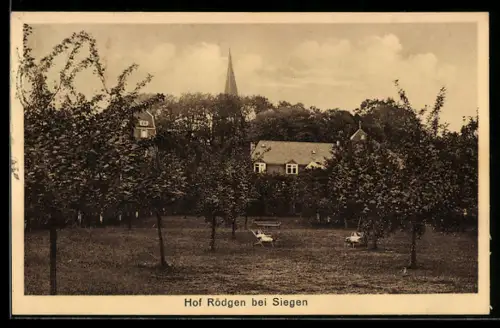 AK Rödgen bei Siegen, Gasthof Rödgen, Wilh. Stangler