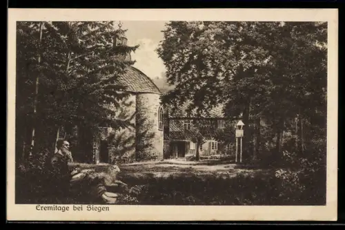 AK Siegen, Blick auf die Eremitage