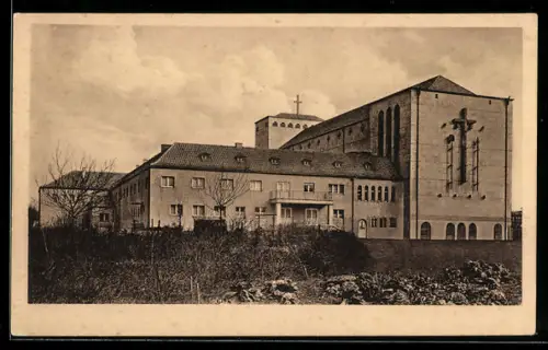 AK Frankfurt-Bockenheim, Kath. Frauenfriedenskirche, Zeppelin-Allee 99