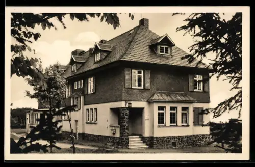 AK Oberweid /Rhön, FDGB-Ferienheim Eisenacher Haus auf dem Ellenbogen