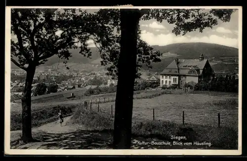 AK Siegen, Kultur-Bauschule, Blick vom Häusling zur Stadt