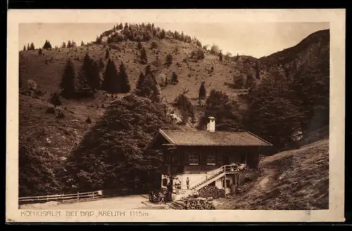 AK Bad Kreuth, Königsalm, Gasthaus in den Bergen