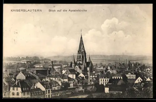 AK Kaiserslautern, Blick auf die Apostelkirche