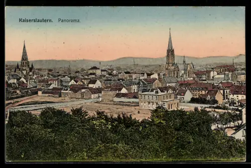 AK Kaiserslautern, Panorama aus der Vogelschau