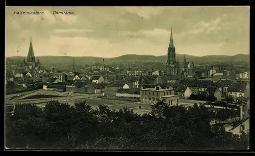 AK Kaiserslautern, Panorama aus der Vogelschau