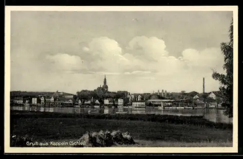 AK Kappeln /Schlei, Ortsansicht, Uferpanorama