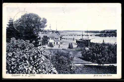 AK Kappeln a. d. Schlei, Blick auf die Schlei