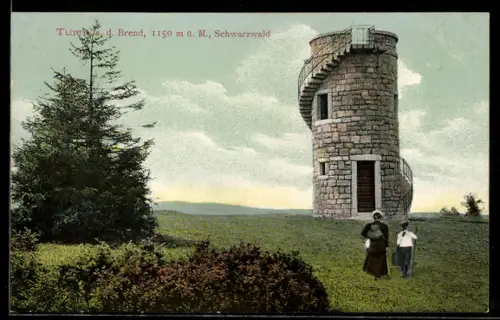 AK Furtwangen /Schwarzwald, Turm auf dem Brend