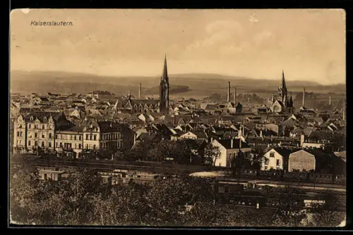 AK Kaiserslautern, Teilansicht mit Kirche