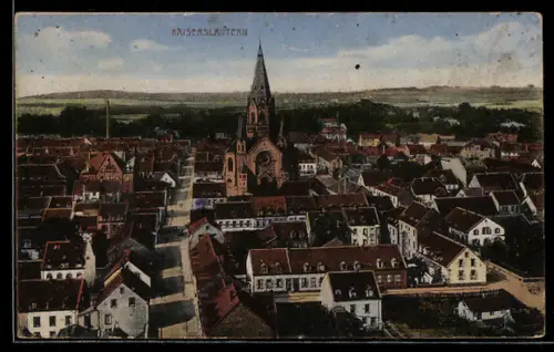 AK Kaiserslautern, Strassenpartie mit Kirche