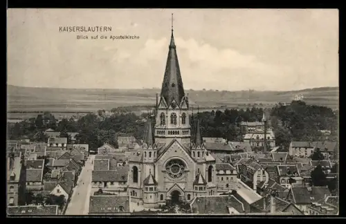 AK Kaiserslautern, Blick auf die Apostelkirche