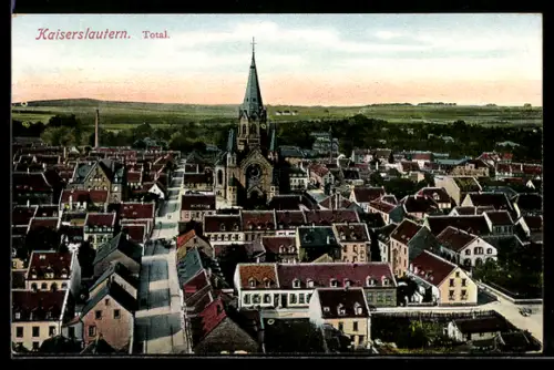 AK Kaiserslautern, Totalansicht, Totalansicht aus der Vogelschau