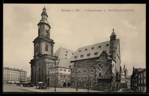 AK Worms, Cornelianum & Dreifaltigkeitskirche