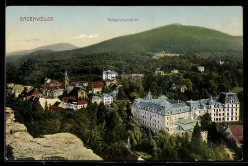 AK Badenweiler, Gesamtansicht vom Hang aus