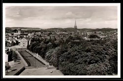 AK Kaiserslautern /Pfalz, Teilansicht mit Kirche
