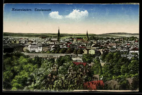 AK Kaiserslautern, Totalansicht mit Kirche