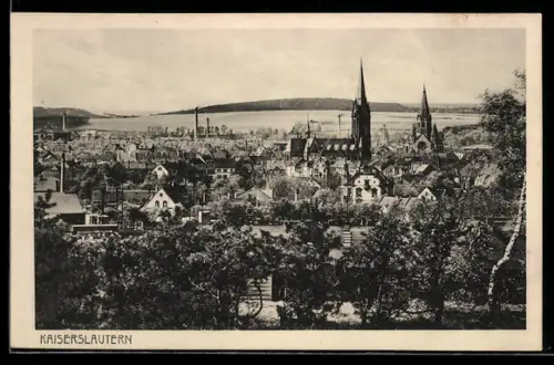 AK Kaiserslautern, Teilansicht mit Kirche