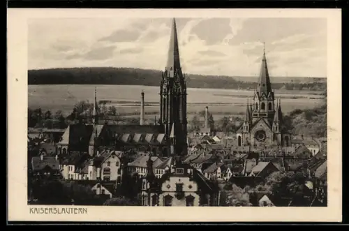 AK Kaiserslautern, Teilansicht mit Kirche