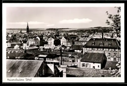 AK Kaiserslautern, Totalansicht mit Kirche ca. 1950