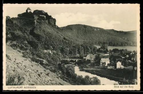 AK Nideggen /Eifel, Blick auf die Burg