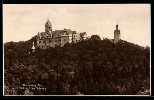 AK Rochsburg i. Sa., Blick auf das Schloss
