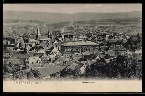 AK Kaiserslautern, Gesamtansicht mit Kirche