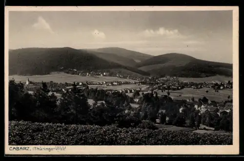AK Cabarz /Thüringer Wald, Teilansicht
