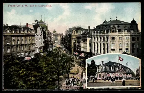 AK Frankfurt /Main, Zeil & Hauptwache