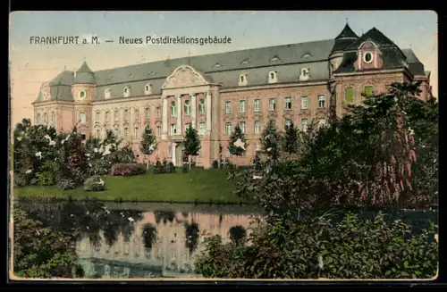 AK Frankfurt-Westend, Neues Postdirektionsgebäude