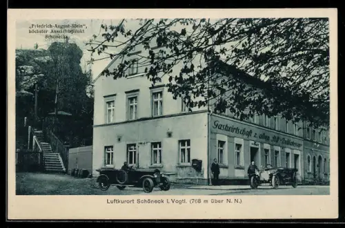 AK Schöneck, Gastwirtschaft zur alten Söll & Automobil