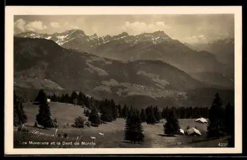 AK Les Muverans, Panorama et la Dent de Morcle