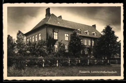 AK Kappeln, Landwirtschaftsschule mit Gartenanlage