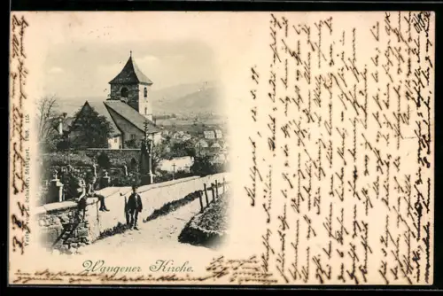 AK Wangen, Blick auf die Kirche