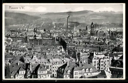 AK Plauen, Blick über die Altstadt