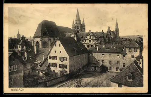 AK Ansbach, Blick zur Kirche