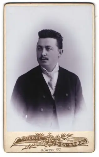 Fotografie Triebel, Wien, Gürtel 77, Porträt eines eleganten Herren